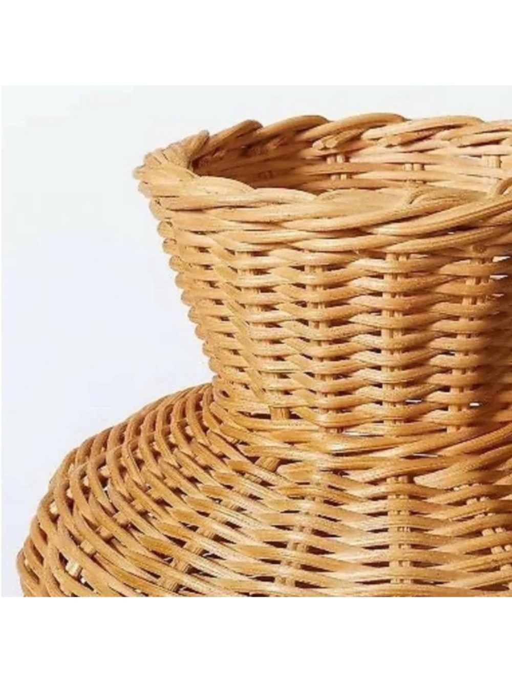 Studio McGee RARE Light Woven Rattan Vase - Natural - Picture 3 of 9